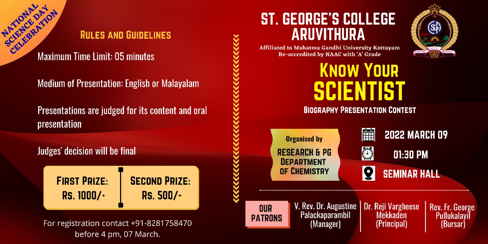 Know Your Scientist: Biography Presentation Contest